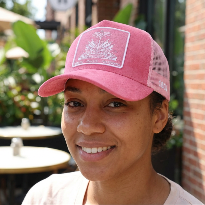 KILTIZILEA "Catrine Flon" Fashion Cap - Cream & Pink