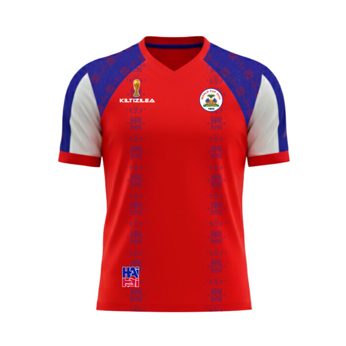 KILTIZILEA Haiti 2026 Football T-Shirt – Red